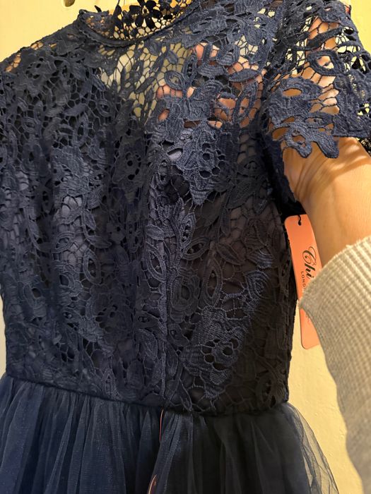 Sukienka NOWA granatowa elegancka 36/38