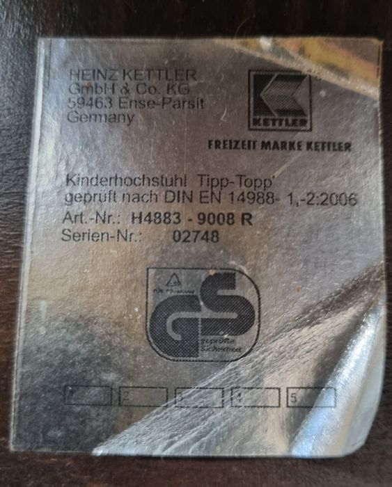 Krzesełko dla dziecka Kettler