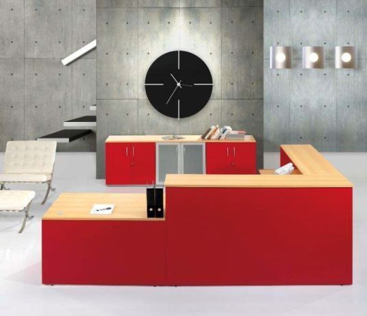 Balcão Receção estrutura metálica tampos madeiras várias medidas Novo