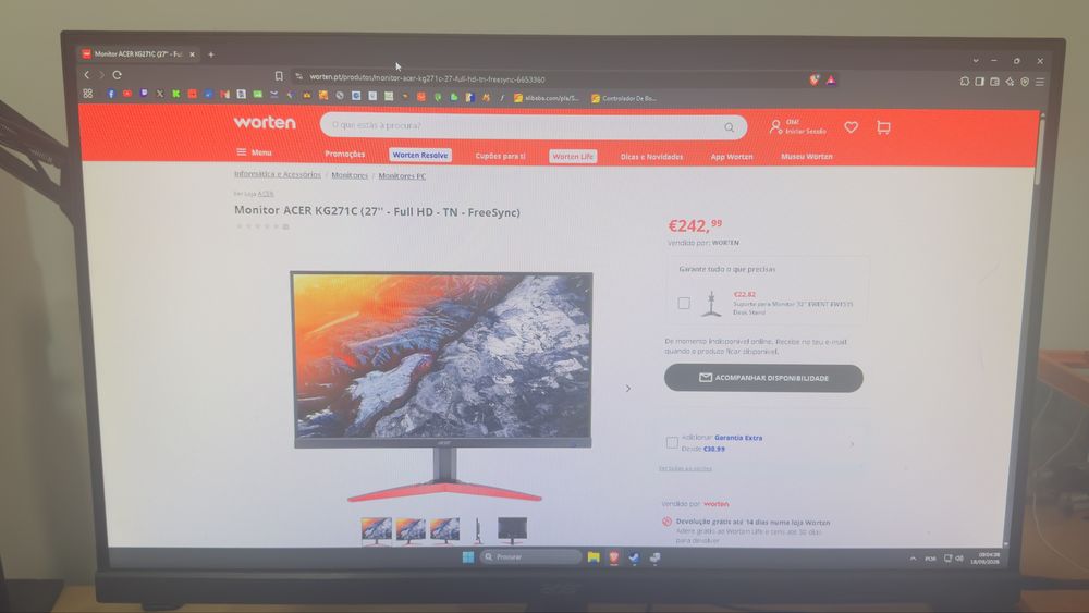 Monitor acer 27 polegadas 144hz 1ms