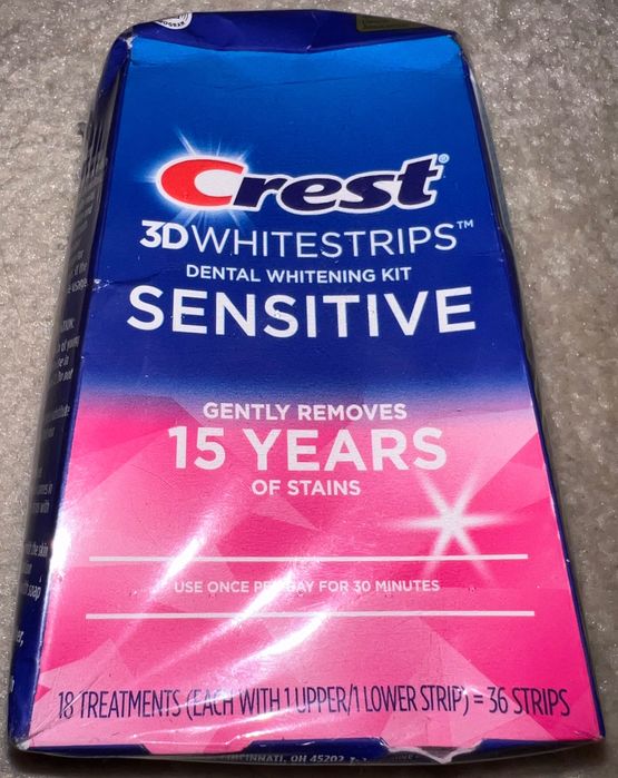 Paski Wybielające Crest Sensitive 3D White - dla zębów nadwrażliwych