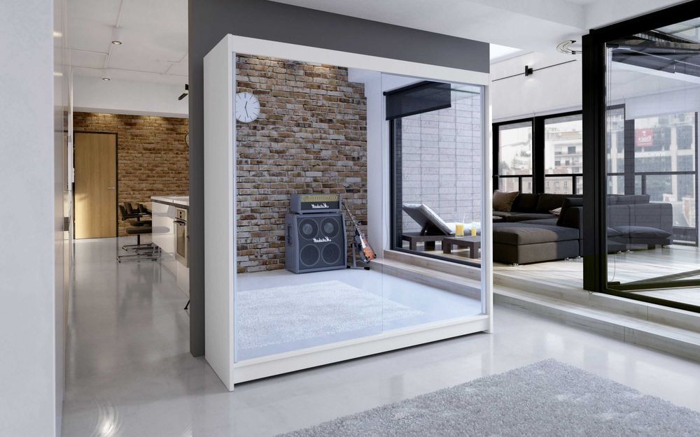 SZAFA przesuwna garderoba drążek półki 180 cm TUNIS X szybka dostawa