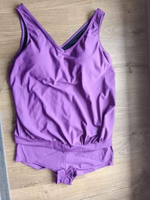 Kostium strój kąpielowy tankini rozmiar 42 fioletowe