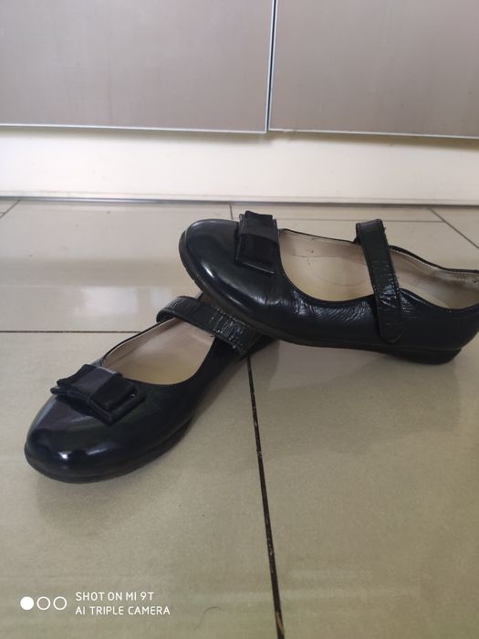 Туфли кожаные для девочки, размер 35