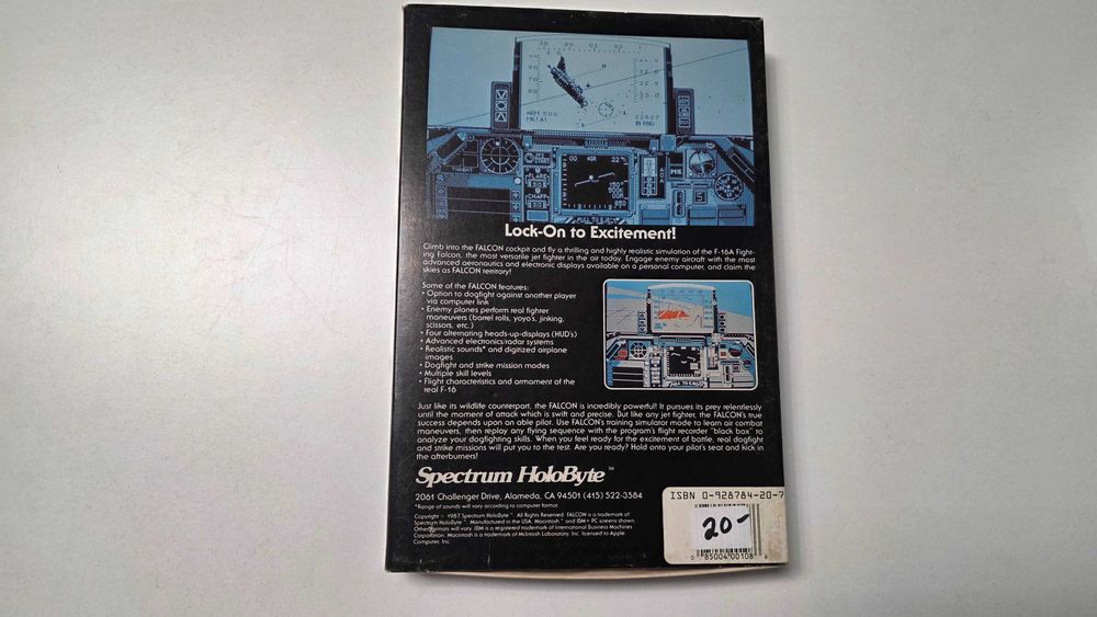 PC Falcon the F-16 fighter simulation