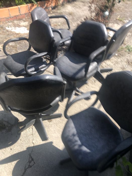 6 Cadeiras de cabeleireiro como novas