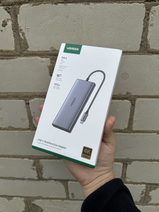 Ugreen USB Хаб Type - C 9 в 1 USB 3.2 100W PD Macbook Pro/Air Ipad