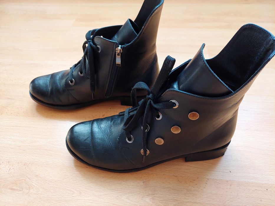 Черевики весняні шкіряні 40р.