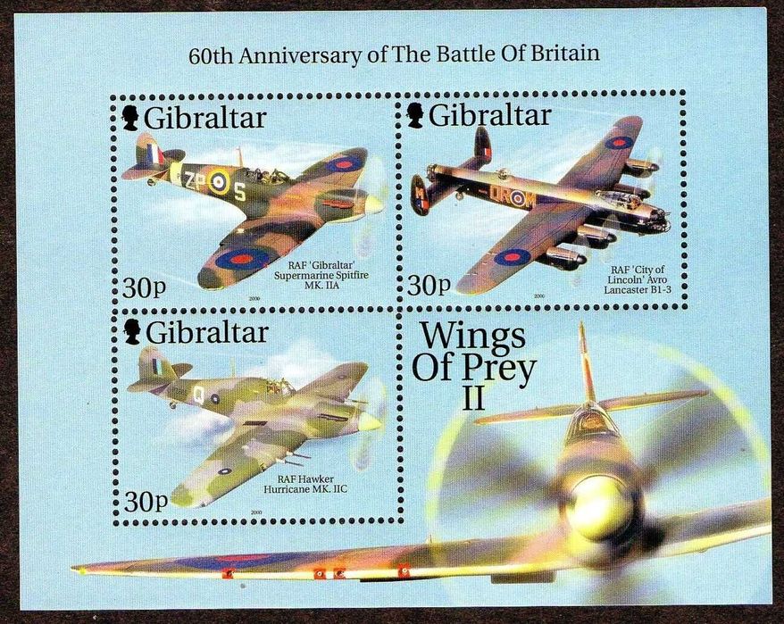 Selos Gibraltar 2000 - Bloco Novo MNH Nº937-939