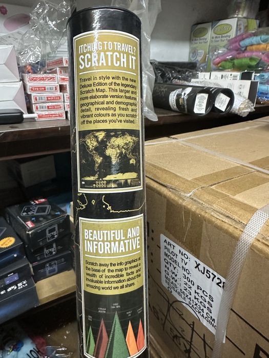Mapa zdrapka 72,5x58,4 nowa