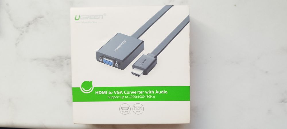 Adapter przejściówka HDMI na VGA Converter with audioo