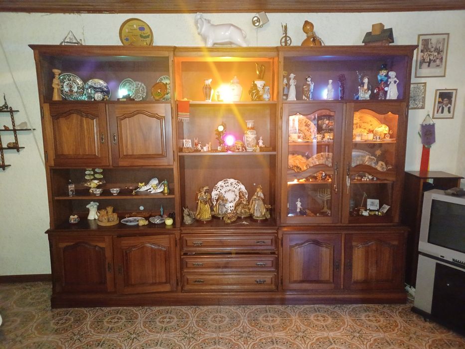 Estante de Sala de Madeira Eletrificada (sem recheio)