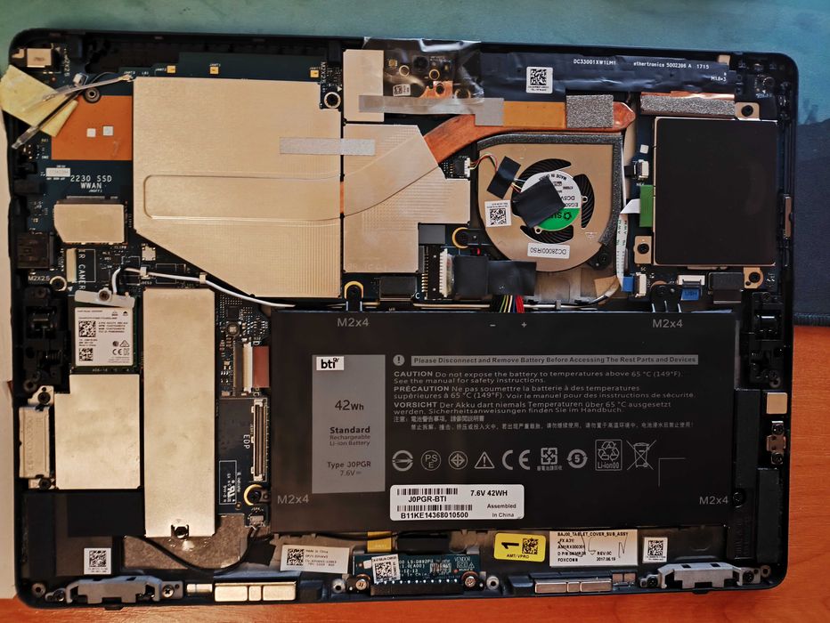 Планшет Dell Latitude 5285, 12.3", i7-7600U, оперативка 16Gb