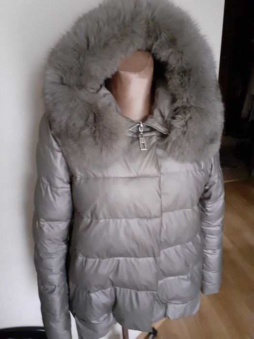 Kurtka puchowa z lisem