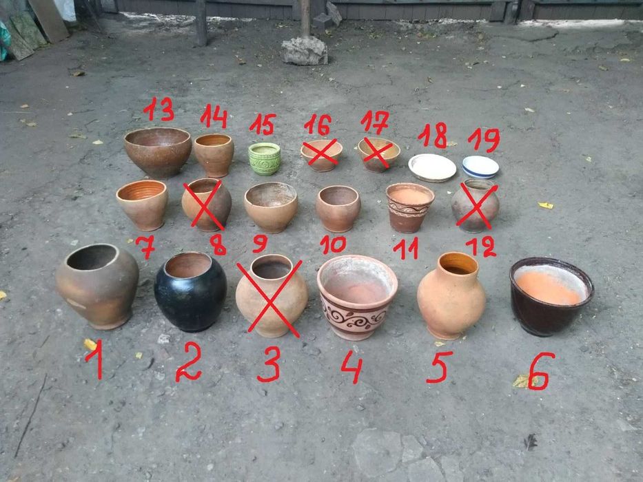 Вазон для цветов горшок глечик . Декор. Глек.. глиняні керамічні