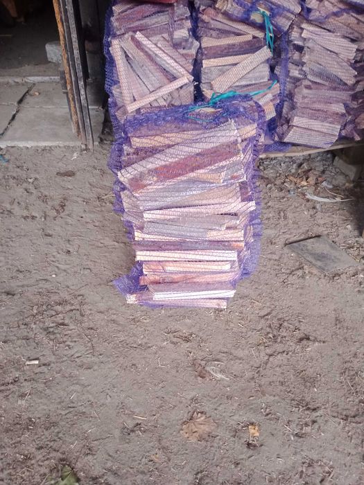 Drewno opałowe workowane