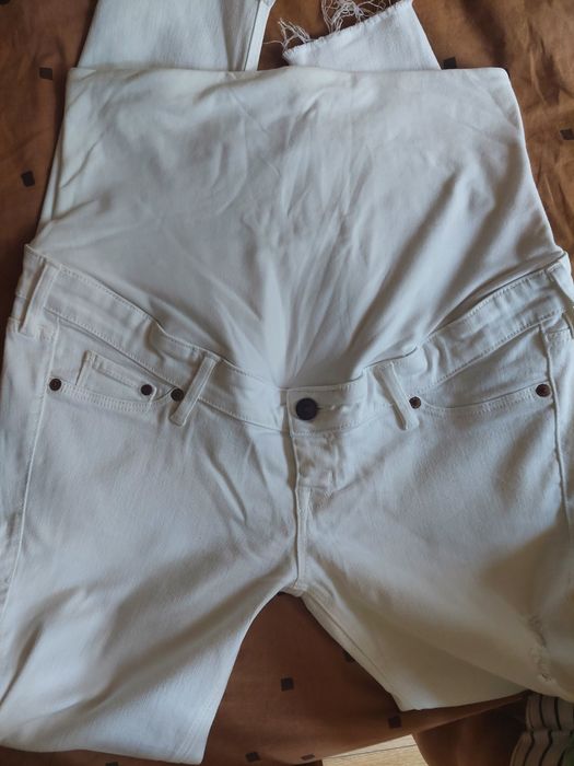 Spodnie jeansowe, ciążowe H&M Mama