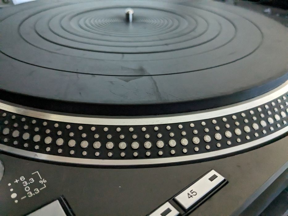 Original Technics Turntable Mat RGS0010, 6 mm Thick, and Black Felt Skip Mat64739992332802123