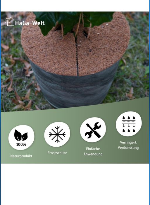 Zestaw krążków kokosowych2 x XL Ø 60 cm osłona donic ochrona