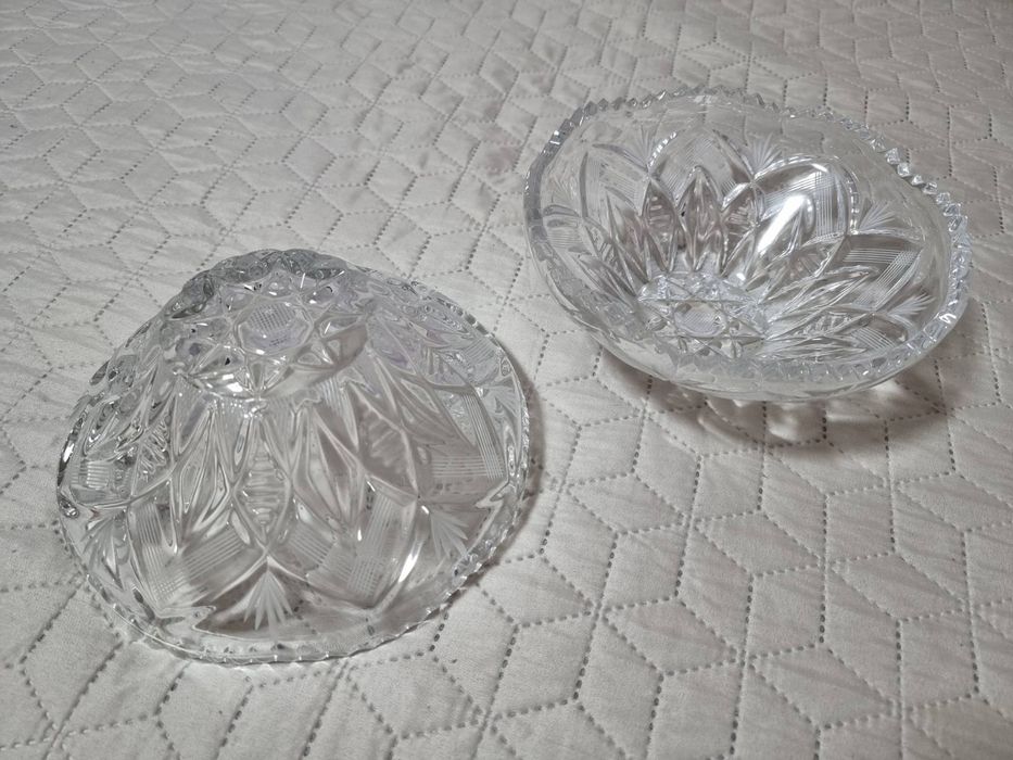 Кришталева ваза для фруктів та солодощів