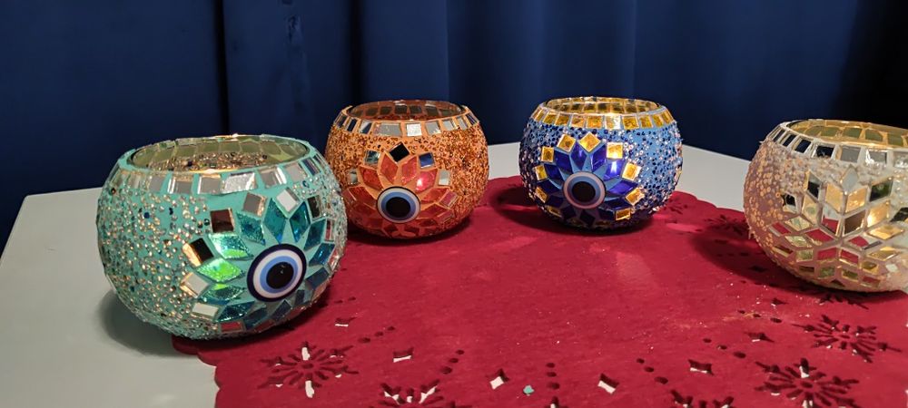 Tureckie lampki mozaikowe