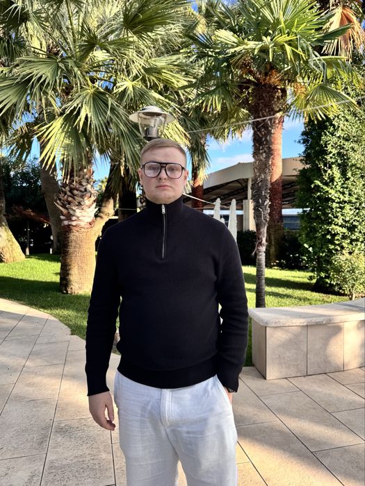 Мужская кофта полузамок Zip H&M