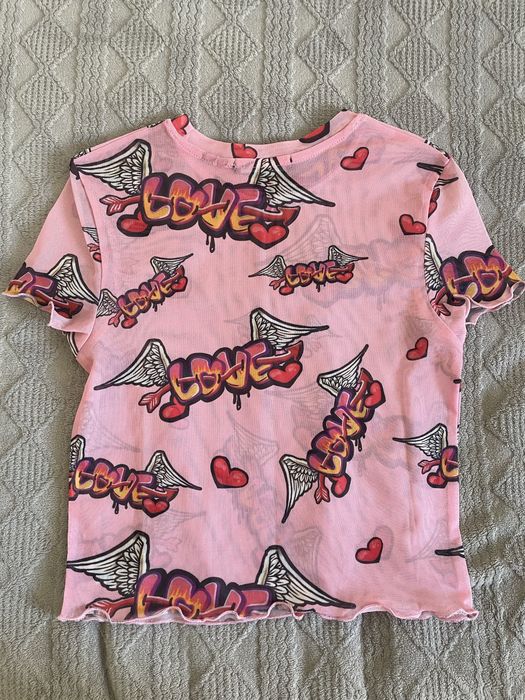 cute t-shirt z siateczki