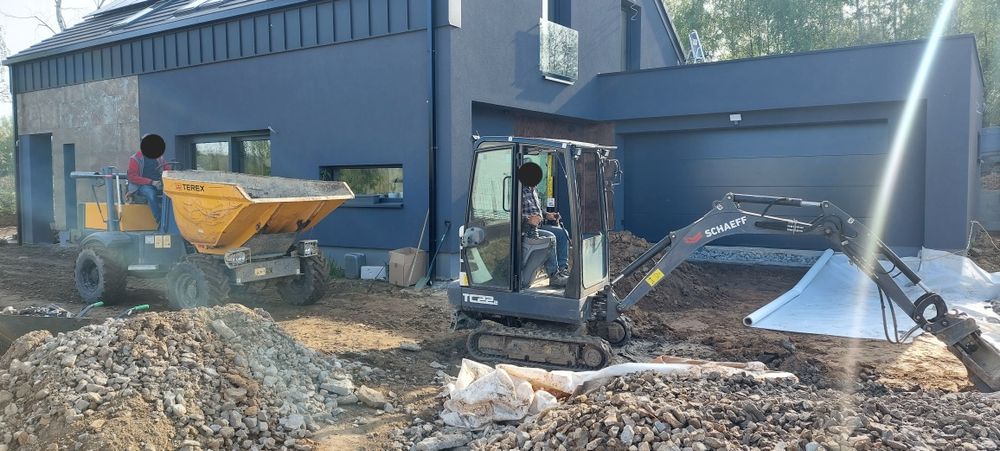 Mini Koparka   Młot wyburzeniowy , Koparko ładowarka  ,Kamień, Wozidło