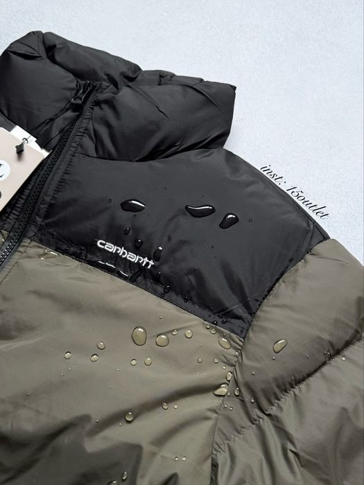 Пуховик Carhartt Куртка Кархарт Хакі Олива Оверсайз Дутий