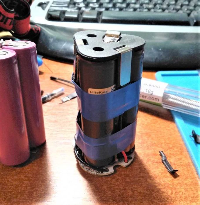 Акция: Перепаковка Bosh/Makita/DeWolt  на литий 18650 лучшая цена