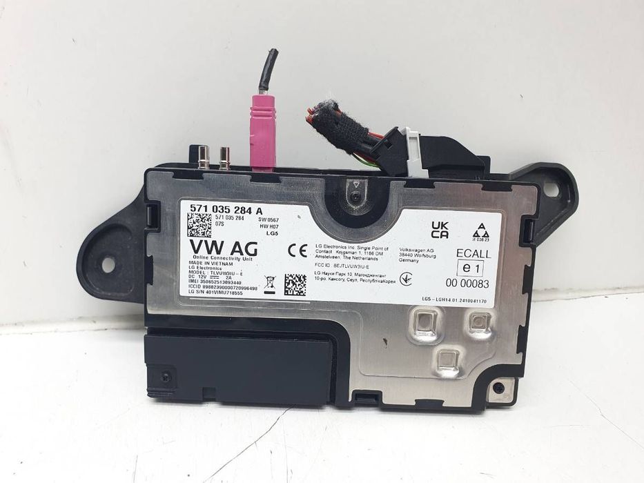 MODUŁ STEROWNIK USŁUG ONLINE SKODA SUPERB IV 571035284A
