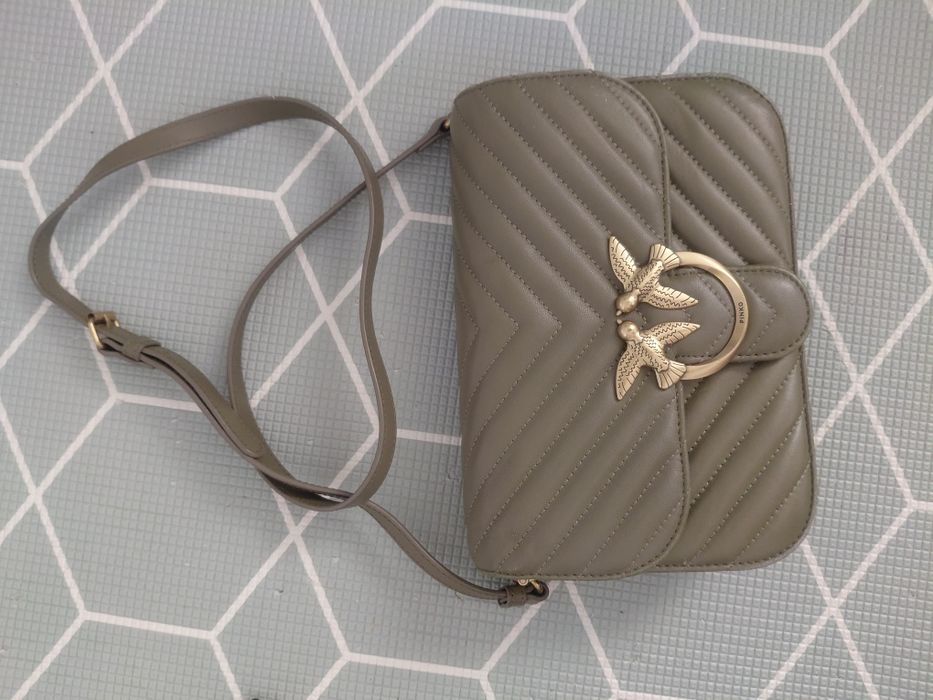 Torebka pinko zielona khaki love bell mini