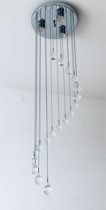 Lampa żyrandol kryształki