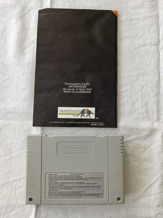 Astérix (SNES, 1993, PAL FR) – Caixa e Manual | Caixa Ligeiramente Gasta | Multi‑Idioma