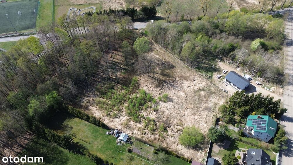 Działka 8775 m² przy Okrzei/Jeziornej – las, jezioro_MPZP_pełne MNU.