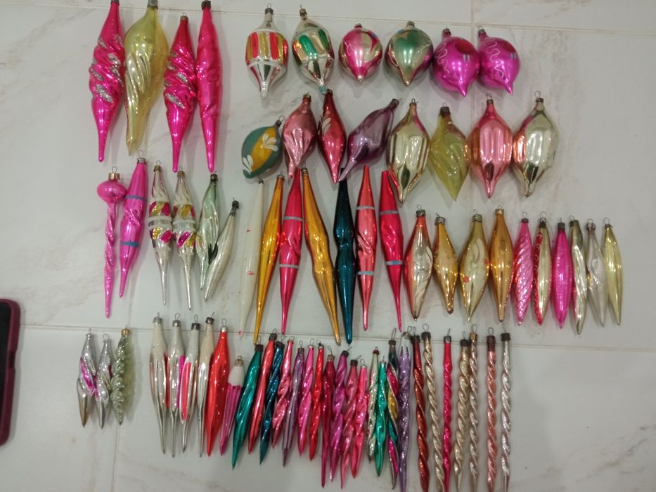 Сосульки Елочные игрушки Новорічні іграшки СРСР