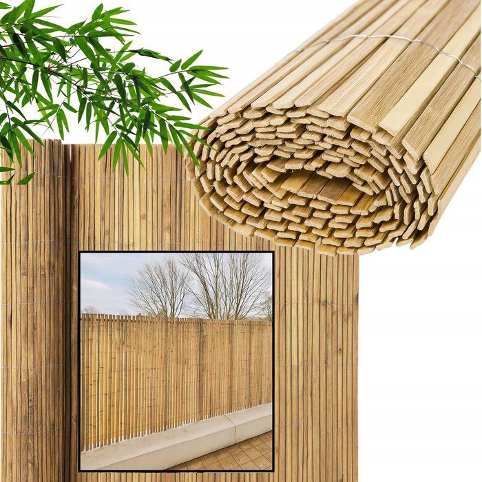 Bambus mata balkonowa na płot 100x300cm