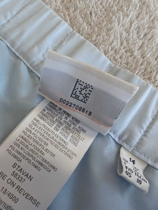 Niebieskie spodnie sportowe dresowe ortalionowe dresy Ellesse 38
