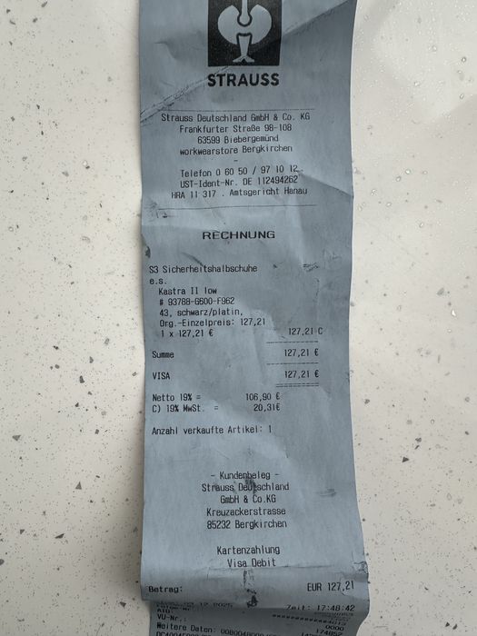 Робоче взуття Engelbert Strauss BOE Kastra II Low S3 43р