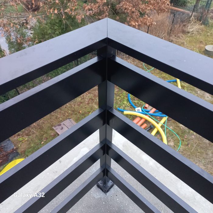 Balustrada balustrady  aluminiowe malowane proszkowo