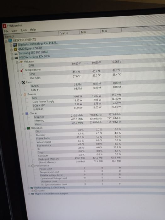 Komputer ryzen 7 5800x rtx 3060 12g lub wymiana za laptopa 32 gb ramu
