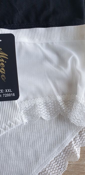 4×Damskie majtki figi w prążek 2XL