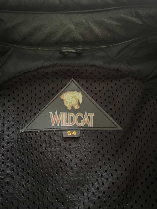 Casaco de Mota Wildcat em Pele Genuína – Vintage – Tamanho 54 / XL