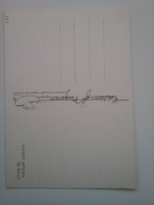 Postail do Michael Jackson, dos anos 80