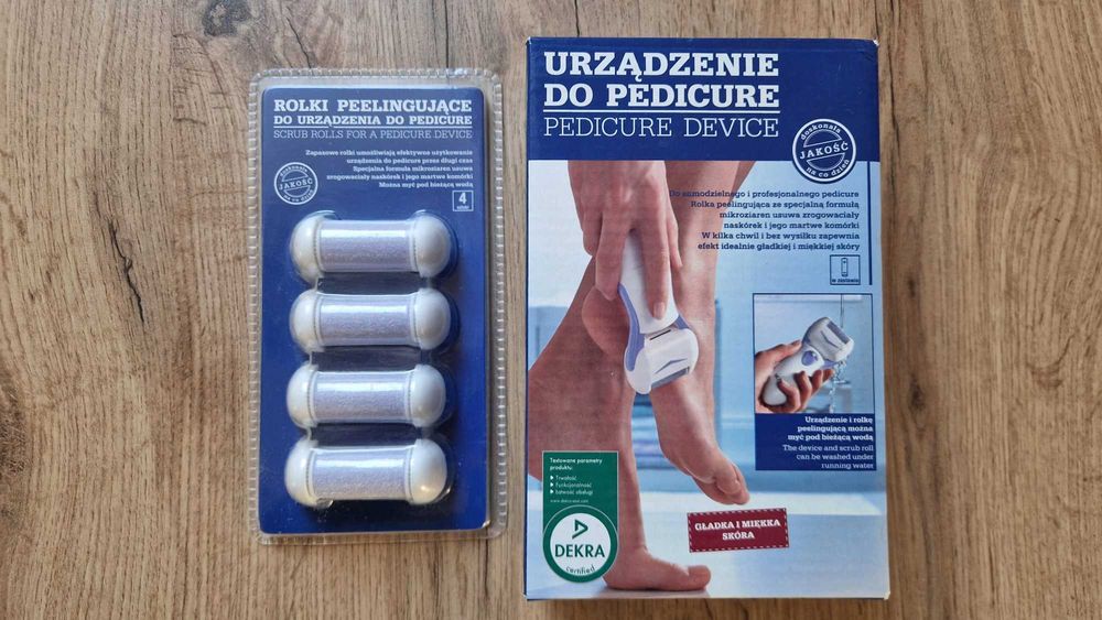 Pilnik elektryczny do stóp urządzenie do pedicure zestaw + 4 nakładki