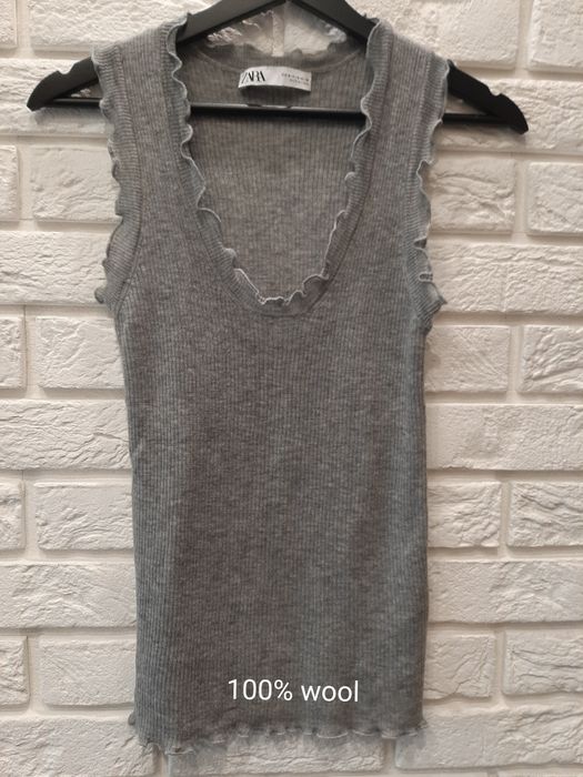 Koszulka na ramiączkach 100% wool