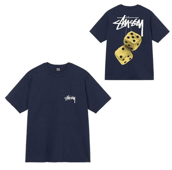 Koszulka Stüssy "Fuzzy Dice" T-shirt – Granatowa / Navy 3xl