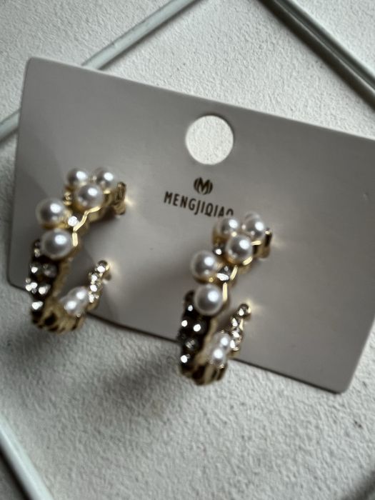 Сережки з перлинками