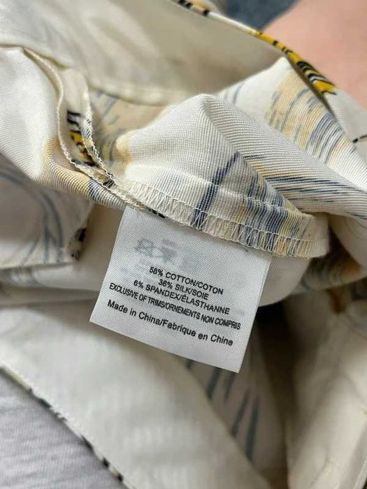 Bawełniano-jedwabne spodnie Tory Burch w kwiatowy wzór