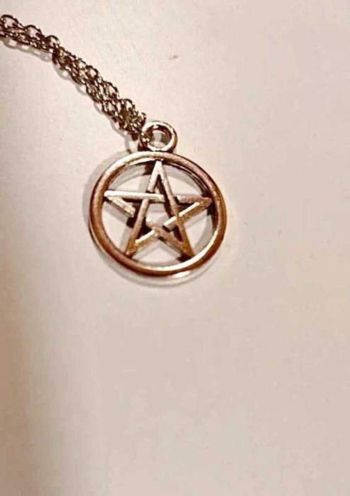 Naszyjnik choker punk rock mały pentagram wysylka 7 zl calosc!